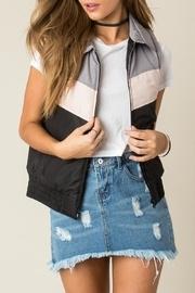  Black Collared Vest