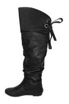  Slouchy Lace-back Boot