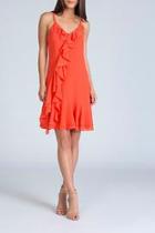  Crepe Ruffle Dress