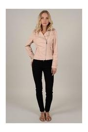  Ruffle Moto Jacket