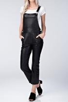  Vegan Leather Overalls