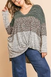 Animal Print V-neck Tunic Plus Size