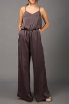  Metallic Wide-leg Jumpsuit