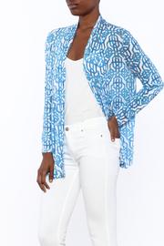  Louisa Cardigan Blue Lattice