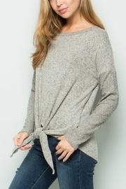  Tie Front Knit Top