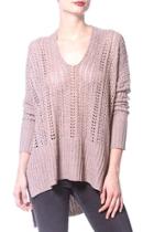  High Low Pointelle Top