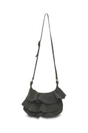  Suede Ruffle Bag