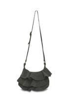  Suede Ruffle Bag