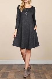 Two-tone-brushed-hacci Pocket Dress