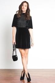  Lacedetailed Velvet Dress