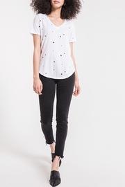  Star Print Vneck Tee