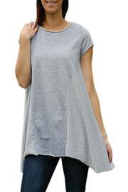  Contrasting Fabric Tunic