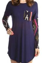  Print Sleeve Tunic