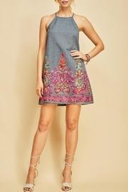  Denim Embroidery Dress
