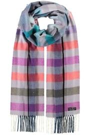  Ombre Check Denim Scarf