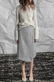  Pointelle Rib Crewneck