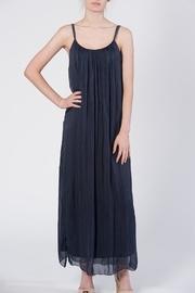  Navy Silk Maxi Dress