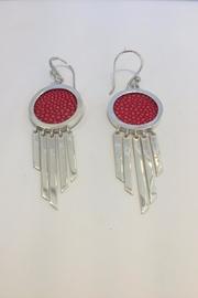  Baguettes Red Earrings
