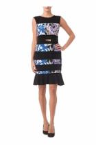  Patterned Black Dress