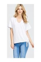  White V-neck T-shirt