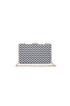  Houndstooth Clutch With Chain Strap