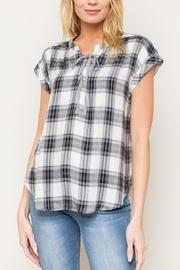  Plaid Floral Top