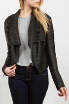  Textured Leather Jacket