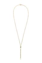  Gold Pave Spike Necklace
