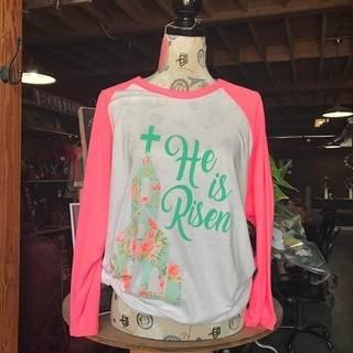  Hot Pink Baseball Tee