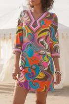  60's Print Dress