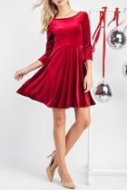  Holiday Velour Dress