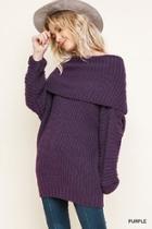  Purple Cozy Sweater
