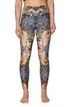  Mirrored Animal Print Hi Rise Ankle Legging