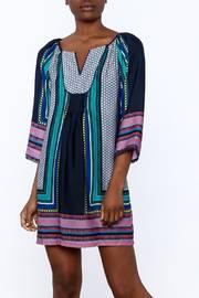  Mix Print Shift Dress