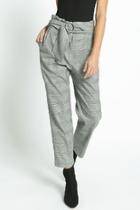  Belted Check Pants