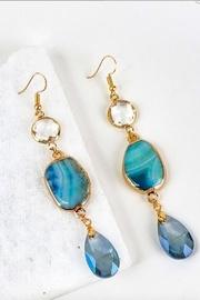 Stone Dangle Earring