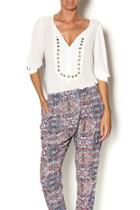  White Studded Top
