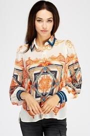  Baroque Print Blouse