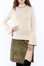  Bell Sleeved Oatmeal Sweater