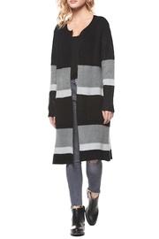  Colorblock Sweater Coat