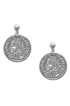  Silver Coin Earring