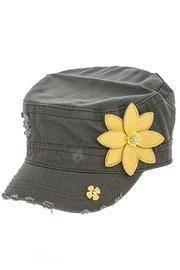  Studded Military Cap