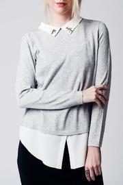 Jeweled Collar Top