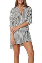  Baia Stripe Shirt Dress