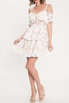  White Leaves Dress