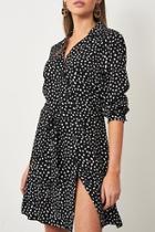  Black Animal-print Dress