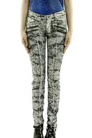  Marbleized Coated Jeans