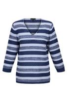  Denim/white Stripe Sweater