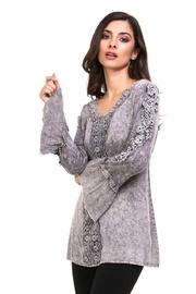  Acid-dyed Lace Blouse