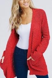  Popcorn Cardigan Sweater